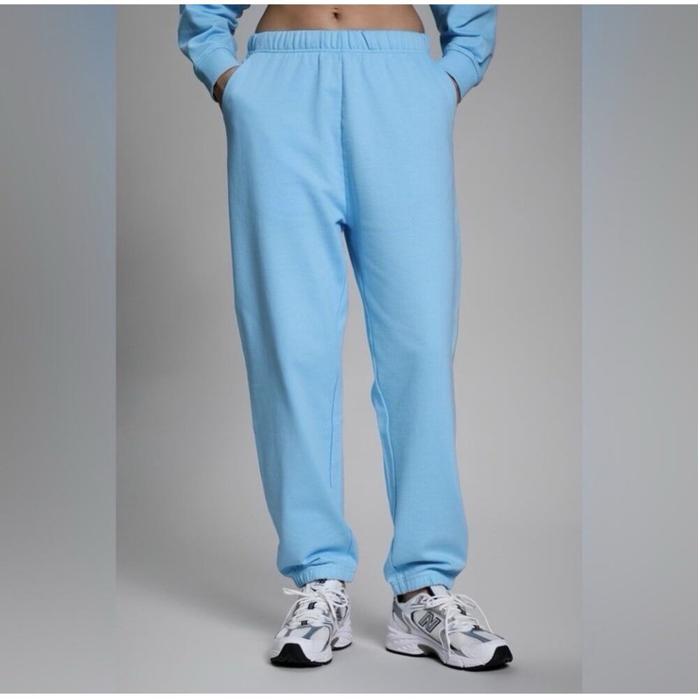 Year of Ours Women's Size XL/2XL Blue Jogger Sweatpant Minimal Lounge Comfy New